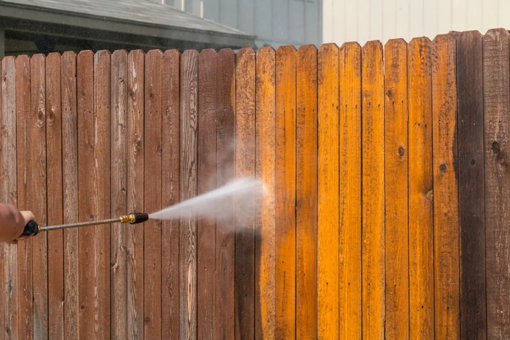 Fence Cleaning by BlueLine Services